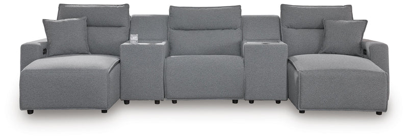 Modmax Power Reclining II 5-Piece Power Reclining Sectional with Chaise and Consoles
