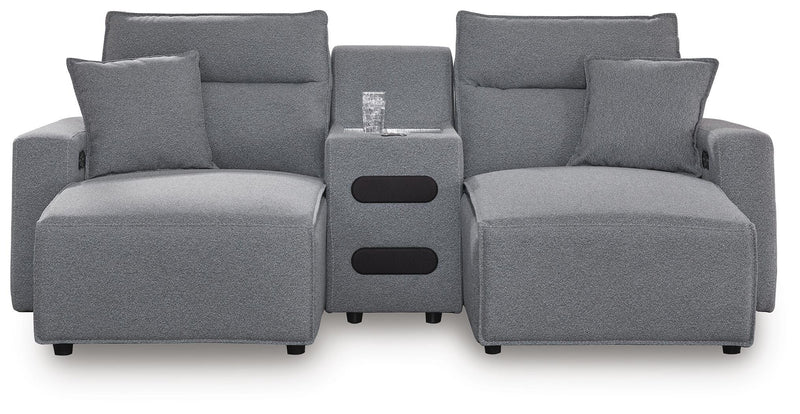 Modmax Power Reclining II 3-Piece Power Reclining Sectional with Chaise and Audio Console
