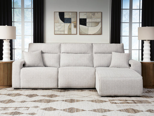 Modmax Sectionals II 3-Piece Reclining Sofa Chaise Stone