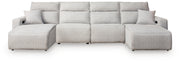 Modmax Power Reclining II 4-Piece Power Reclining Sectional with Chaise Stone