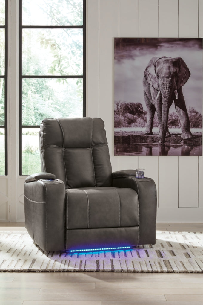 Feazada Power Recliner/Adjustable Headrest