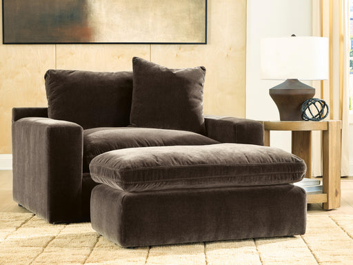 Maxton Heights Oversized Chair and Ottoman Bittersweet
