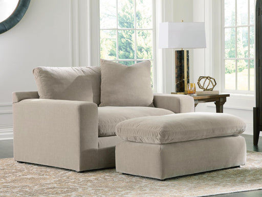 Maxton Heights Oversized Chair and Ottoman Pebble