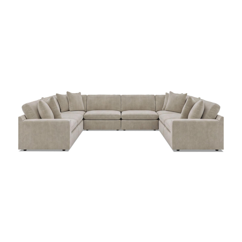 Maxton Heights Sectionals 8-Piece Sectional Pebble