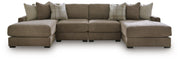 Camellia-Court Sectionals 4-Piece Double Chaise Sectional