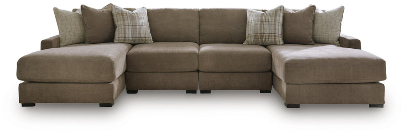 Camellia-Court Sectionals 4-Piece Double Chaise Sectional