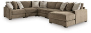 Camellia-Court Sectionals 6-Piece Sectional with Chaise