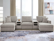 ModMax Luxe 5-Piece Double Chaise Sectional with Audio Consoles