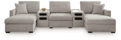 ModMax Luxe 5-Piece Double Chaise Sectional with Audio Consoles Default Title