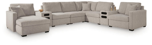 ModMax Luxe 8-Piece Sectional with Chaise and Audio Consoles Standard