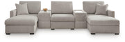 ModMax Luxe 5-Piece Double Chaise Sectional with Storage Consoles Default Title