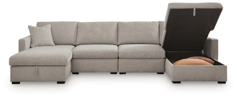 ModMax Luxe 4-Piece Double Storage Chaise Sectional