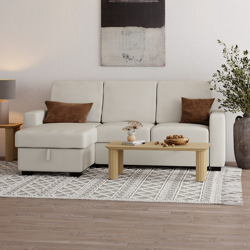 Alfonso 93.25" Sofa W/bed & Storage