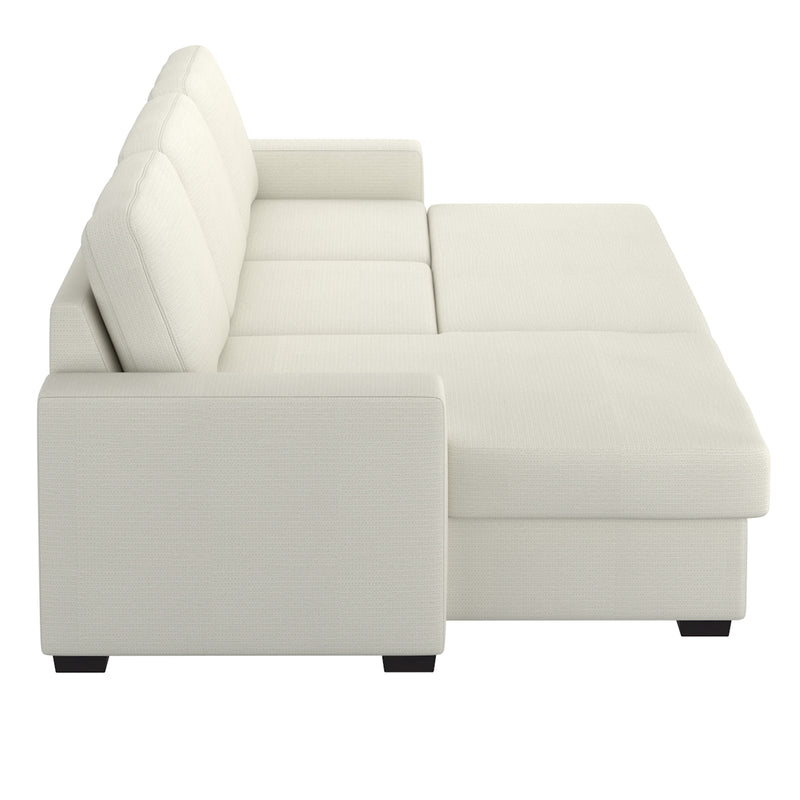 Alfonso 93.25" Sofa W/bed & Storage