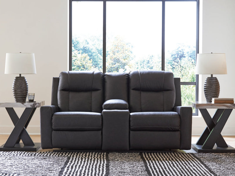 Mackmenville DBL Reclining Loveseat w/Console