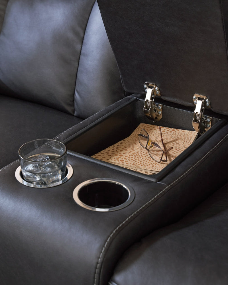 Mackmenville DBL Reclining Loveseat w/Console