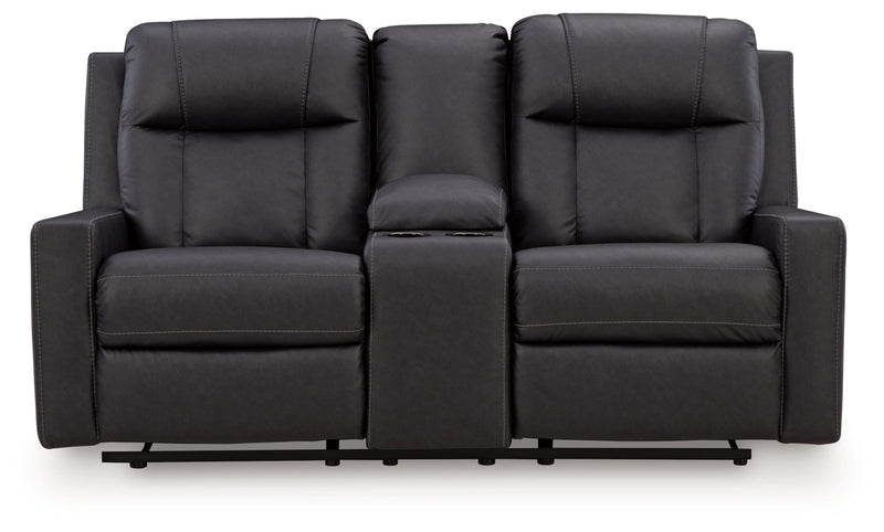 Mackmenville DBL Reclining Loveseat w/Console