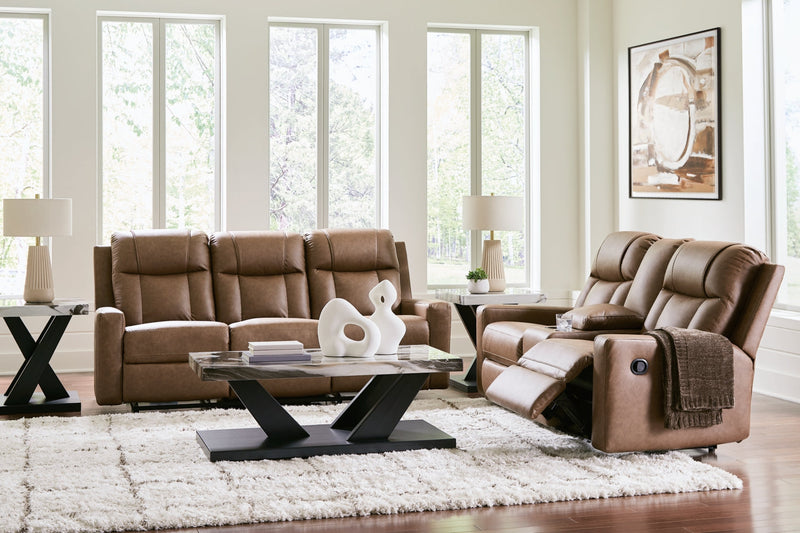 Mackmenville Reclining Sofa and Reclining Loveseat with Console Living Room Set
