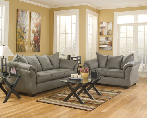 Darcy Living Room Set Cobblestone Sofa and Loveseat