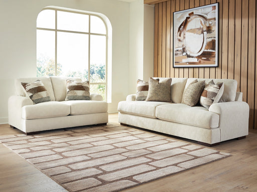 Jayne Park Sofa and Loveseat Living Room Set Sand