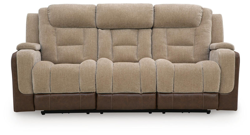 Mixed Motion PWR REC Sofa with ADJ Headrest Reclining Sofas