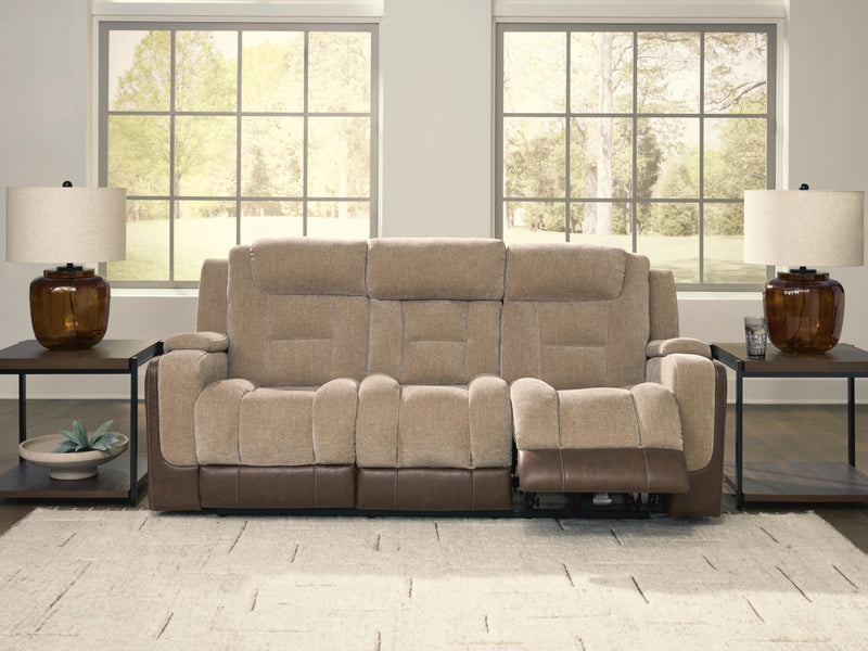 Mixed Motion PWR REC Sofa with ADJ Headrest Reclining Sofas