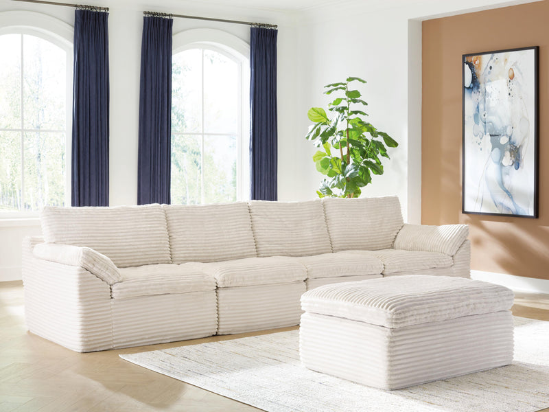 Canefield 4-Piece Sectional with Ottoman
