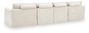 Canefield 4-Piece Sectional with Ottoman