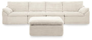 Canefield 4-Piece Sectional with Ottoman Default Title