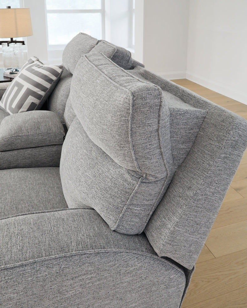 Biscoe Power Reclining Loveseat/Console/Adjustable Headrest