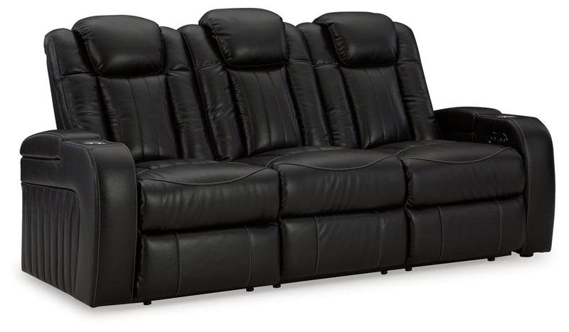 Caveman Den Power Reclining Sofa with Adjustable Headrest