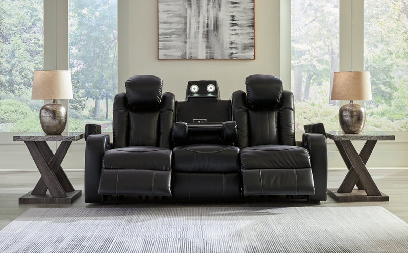 Caveman Den Power Reclining Sofa with Adjustable Headrest
