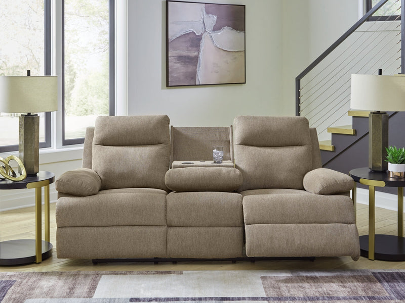 Tarrant Reclining Sofa w/Drop Down Table