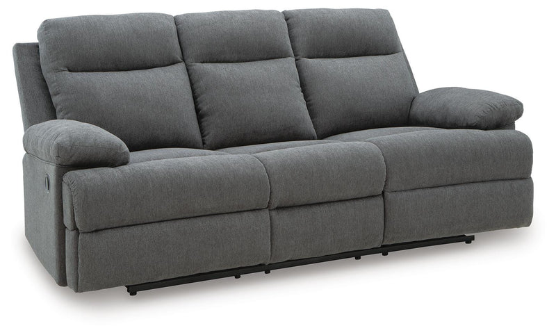 Side-Swipe REC Sofa w/Drop Down Reclining Sofas Charcoal