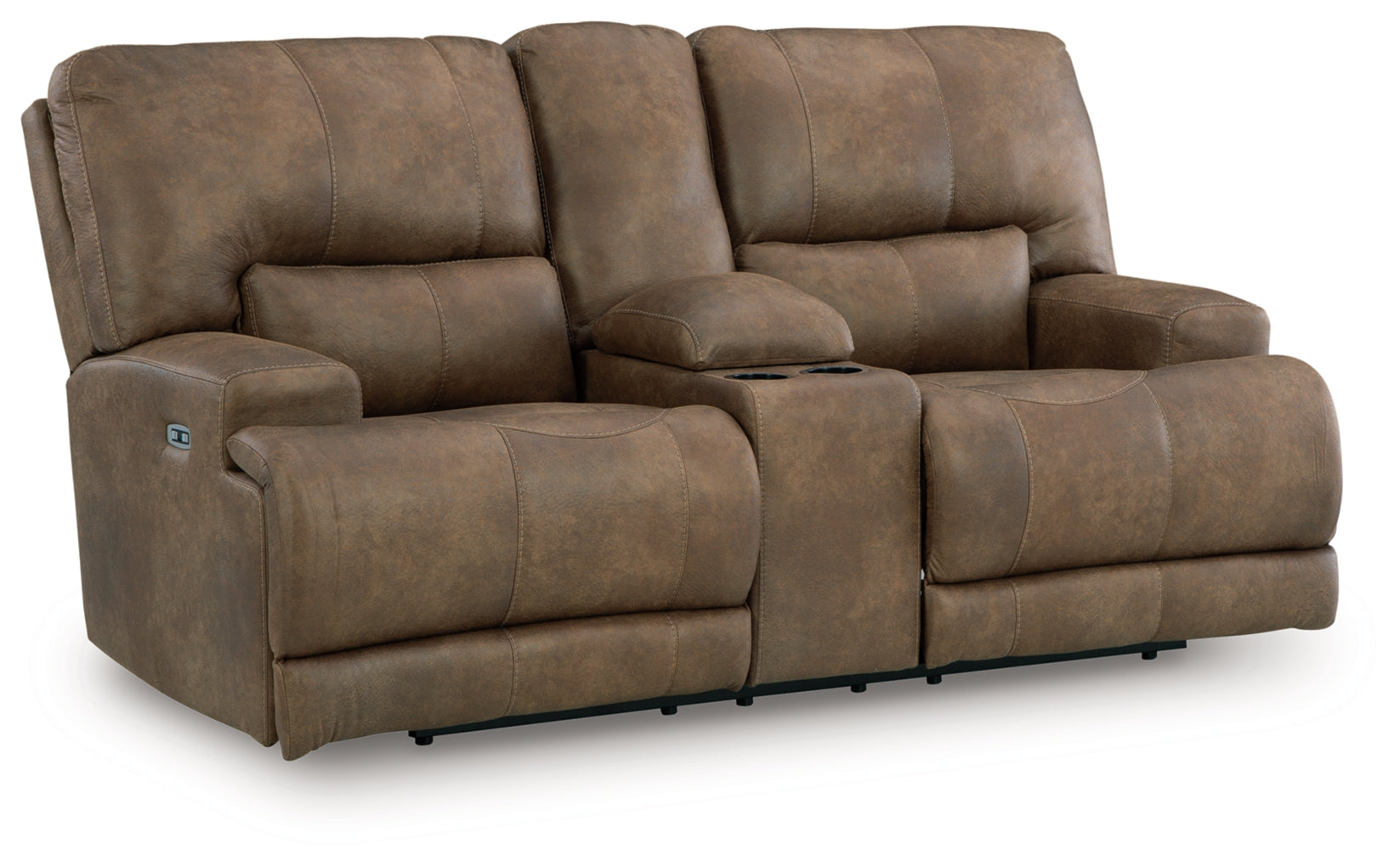 Time-Piece Power Reclining Loveseat/Console/Adjustable Headrest
