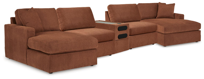 Modmax Sectionals - Spice 5 Piece Sectional with Audio Console