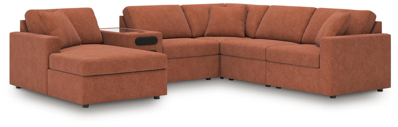 Modmax Sectionals - Spice 6-Piece Sectional with Audio System and Chaise