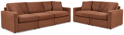 Modmax Living Room Set Spice Sofa and Loveseat