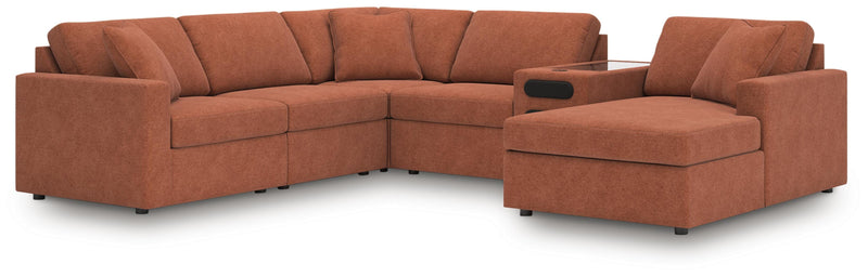Modmax Sectionals - Spice 6-Piece Sectional with Audio System and Chaise (92102S51)