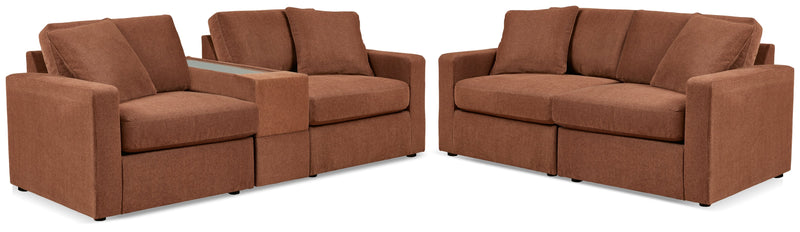 Modmax Living Room Set Spice Sofa and Loveseat (v2)