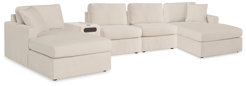 Modmax Sectionals - Oyster 5 Piece Sectional with Audio Console