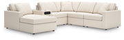 Modmax Sectionals - Oyster 6-Piece Sectional with Audio System and Chaise