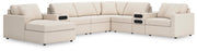 Modmax Sectionals - Oyster 8-Piece Sectional with Audio System and Chaise