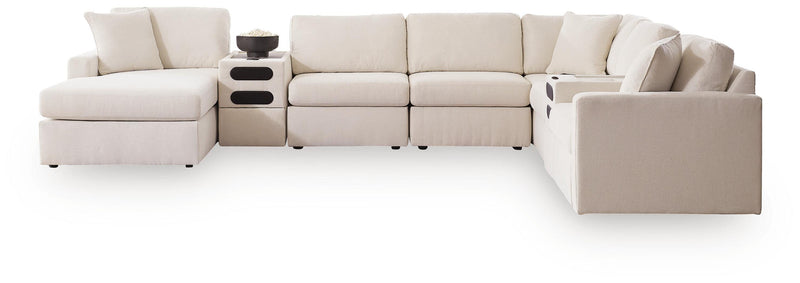Modmax Sectionals - Oyster 8-Piece Sectional with Storage Chaise and Audio Consoles