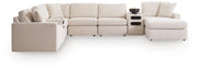 Modmax Sectionals - Oyster 8-Piece Sectional with Storage Chaise and Audio Consoles (92103S98)