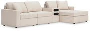 Modmax Sectionals - Oyster 4-Piece Sectional with Chaise (92103S37)
