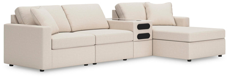 Modmax Sectionals - Oyster 4-Piece Sectional with Chaise (92103S37)