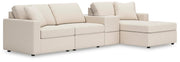 Modmax Sectionals - Oyster 4-Piece Sectional with Chaise (92103S40)