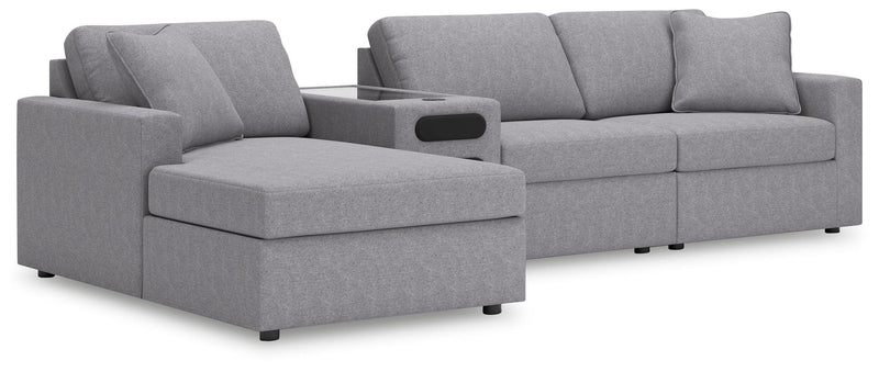 Modmax Sectionals - Granite 4-Piece Sectional with Chaise (92104S38)