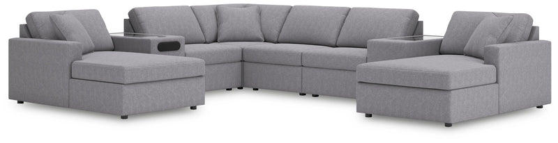Modmax Sectionals - Granite 8-Piece Sectional with Chaise